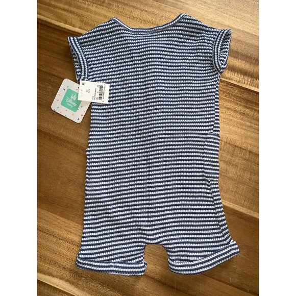 Disney Baby Mickey Pluto Best Buds Striped Romper For Infant Size 3-6M - Picture 10 of 10